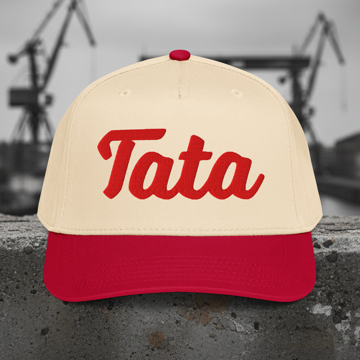 Polish Tata Trucker Hat – Front & Back Embroidery – Gift for Dad