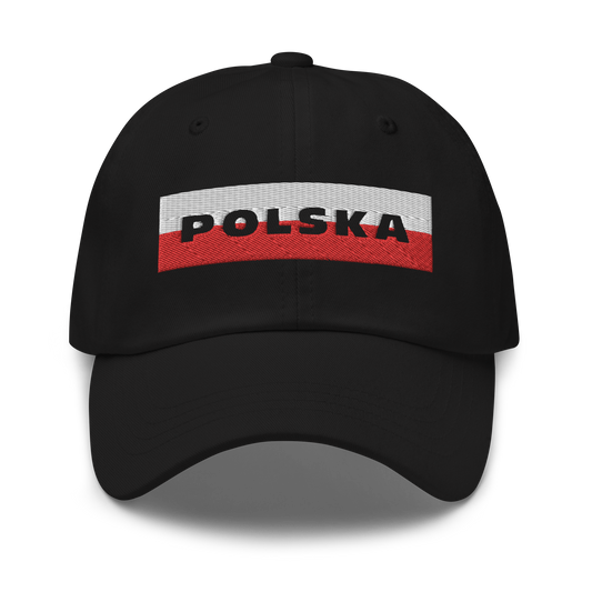 Embroidery Polska Dad Hat with Poland Flag