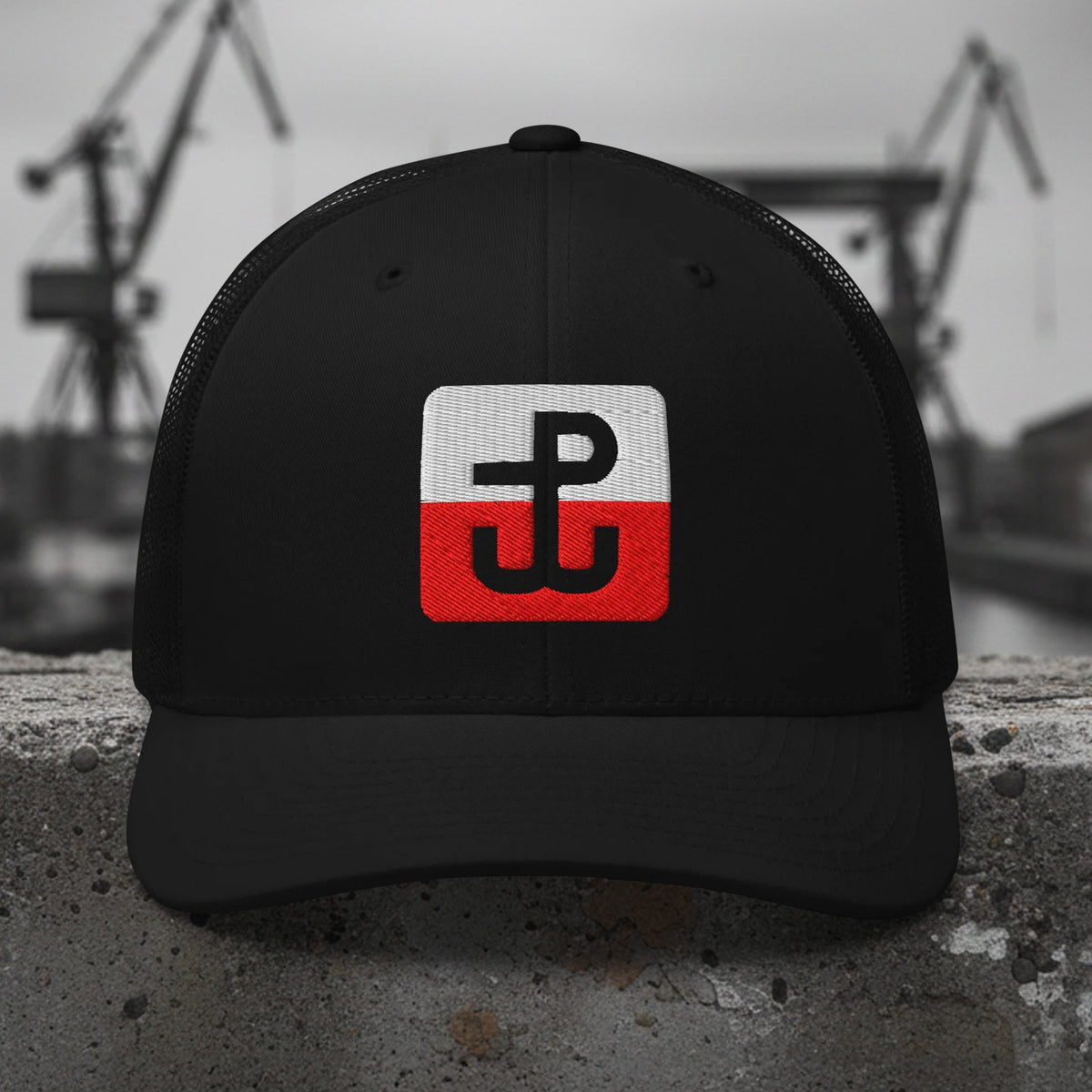 Warsaw Uprising Embroidered Trucker Hat – Red & White
