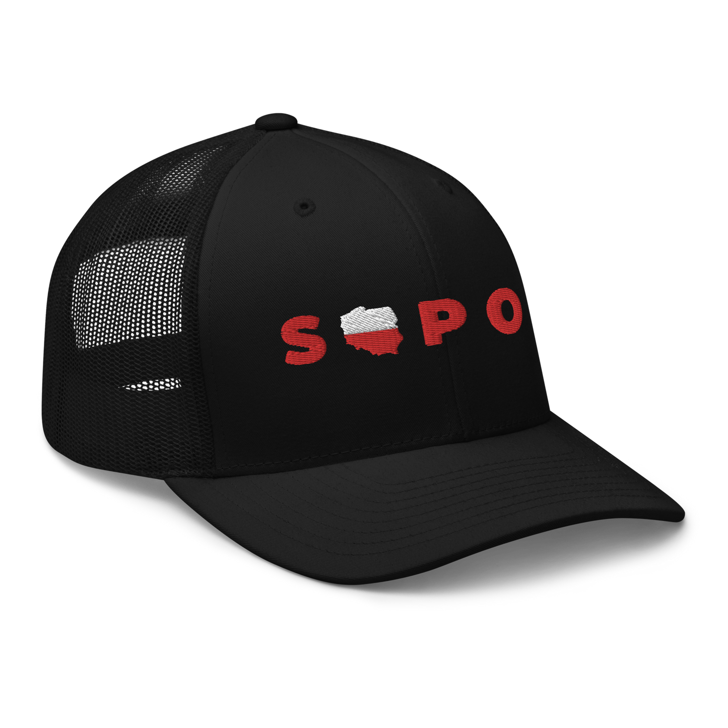 Embroidery Sopot Poland Trucker Hat