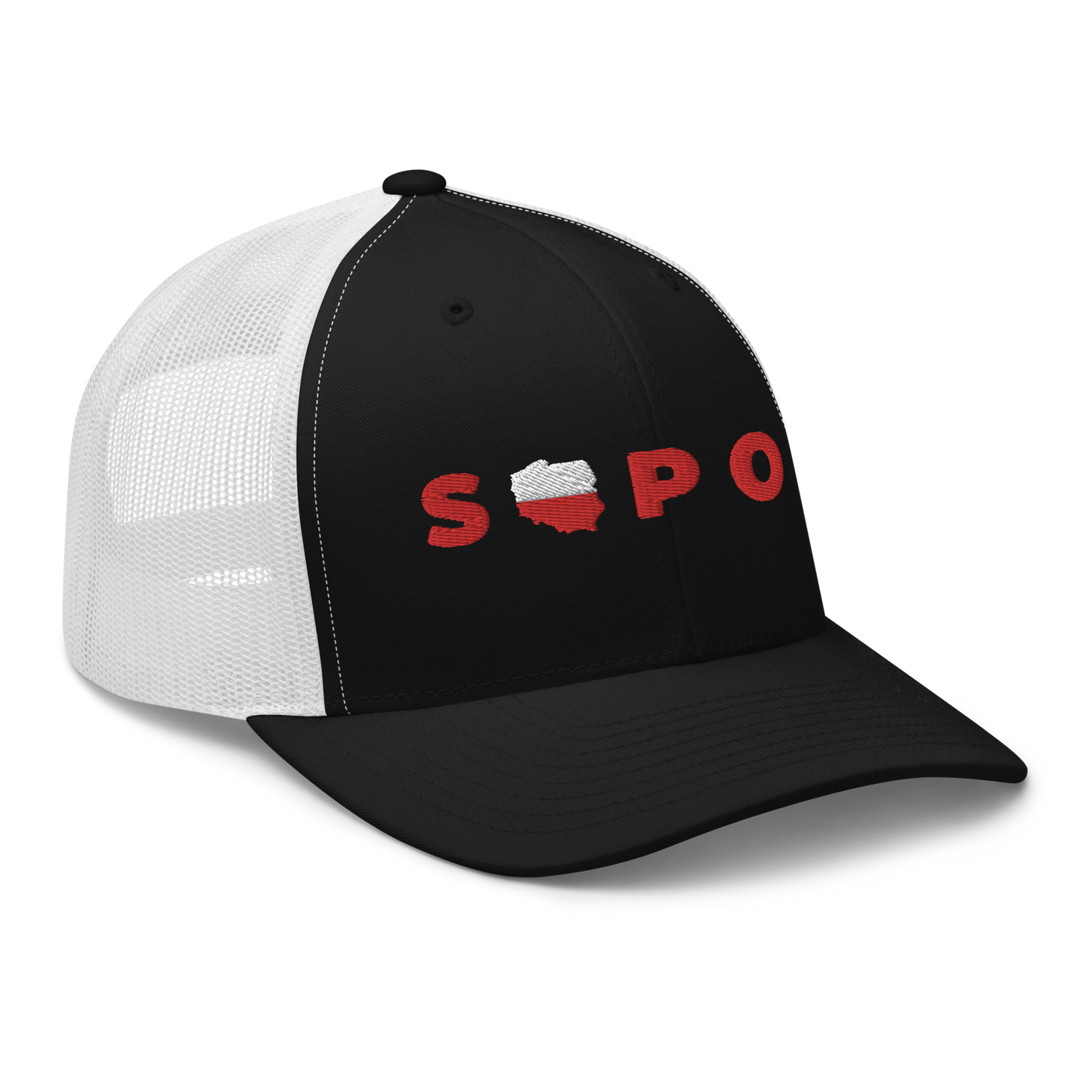 Embroidery Sopot Poland Trucker Hat